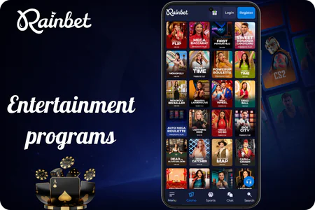 Entertainment programs Rainbet Casino