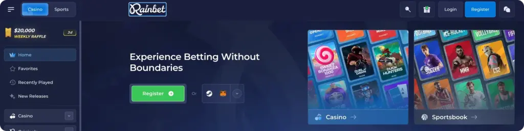 Rainbet platform 